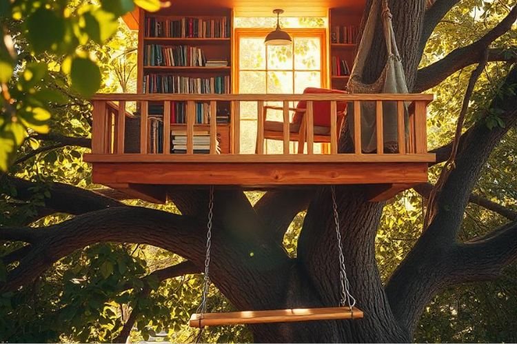 Multi-Level Tree Houses for Maximum Space