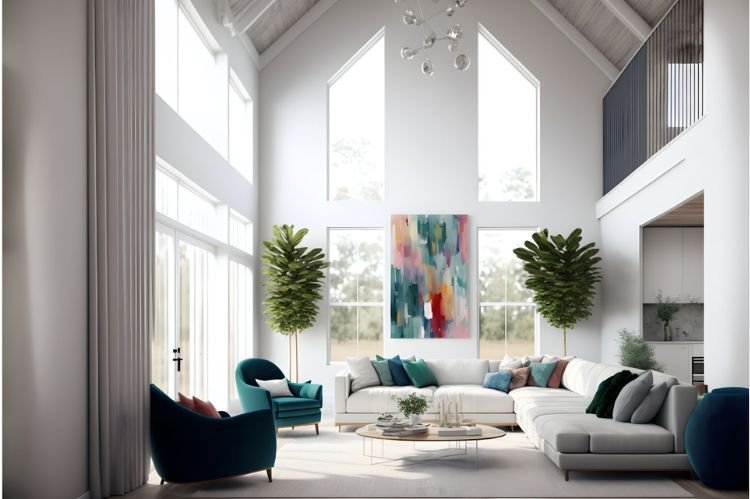 High Ceilings for Spaciousness