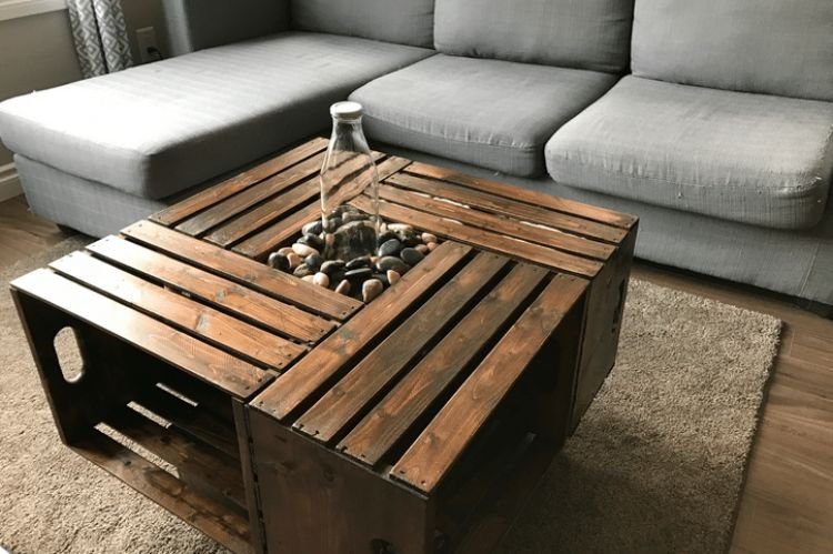 Use Crates as Functional and Stylish Tables