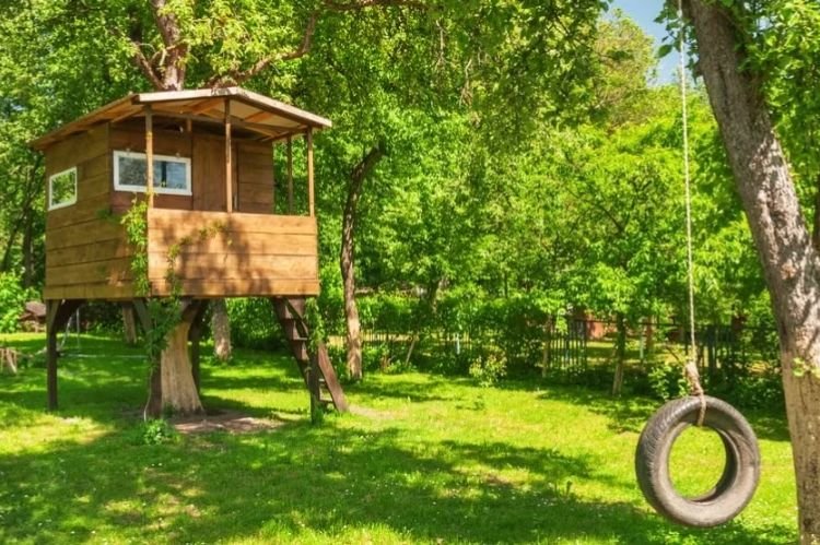 Tiny Tree House for Small Backyards