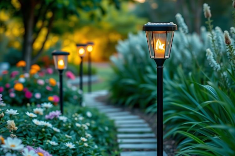 Enhancing Gardens with Flickering Flame Lights
